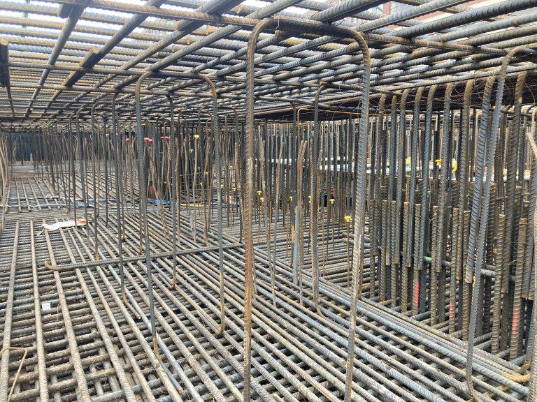 Towering cranes at Lower Essex Street