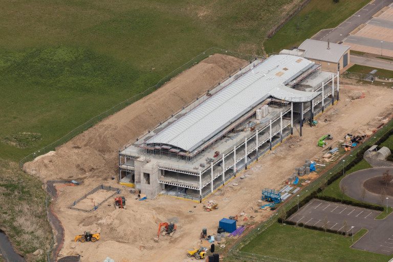 Babraham Research building under construction