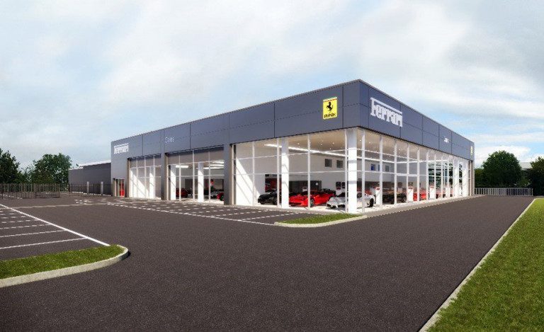 Ferrari Dealership Exeter CGI